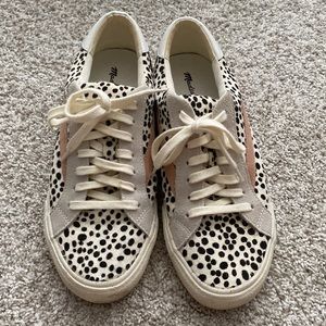 Madewell Sidewalk Low-top Calf-hair Sneakers